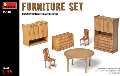 Miniart 1:35 Scale Furniture Set Plastic Model Kit