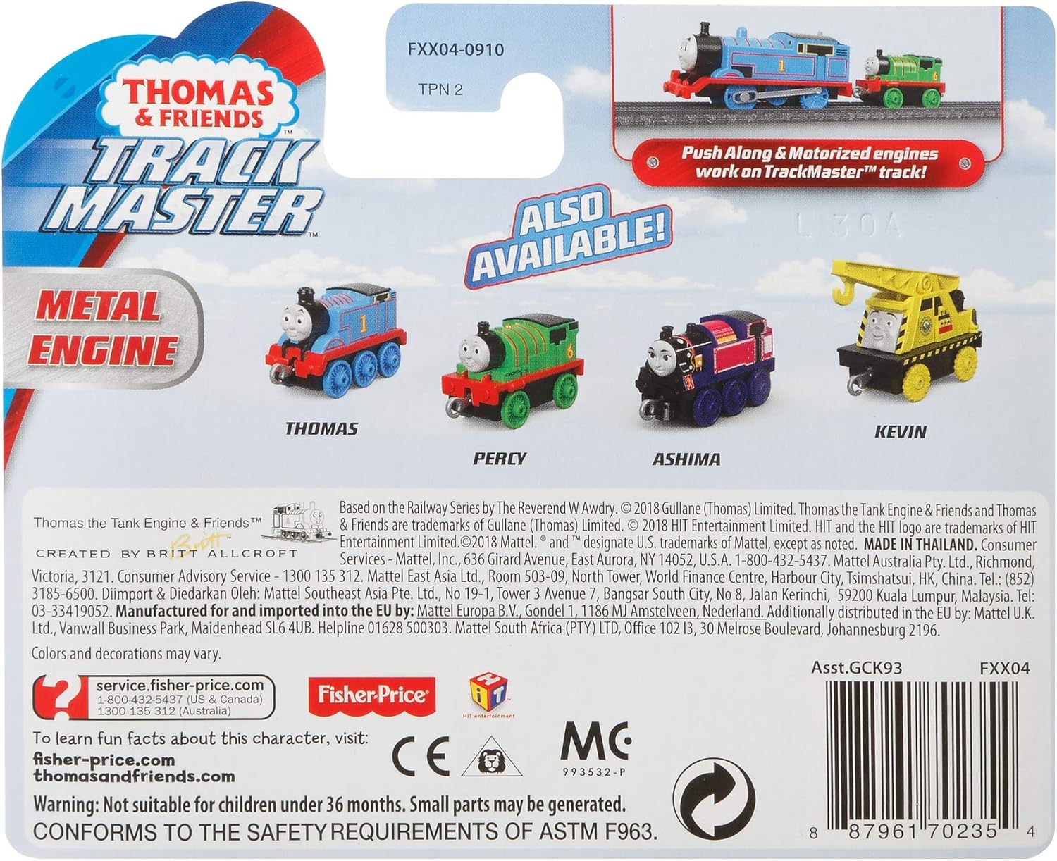 Thomas & Friends Trackmaster, Push Along Harold Metal Train Engine