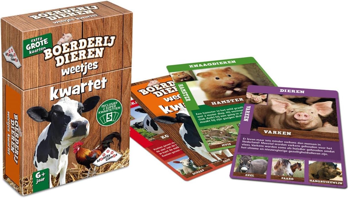Identity Games kwartet Boerderijdieren