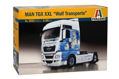 Italeri 3921-1:24 MAN TGX XXL Wolf Transporte, voertuig