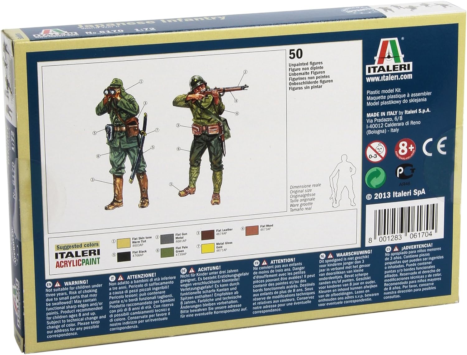 Italeri 6170 - WWII: Japanese Infantry Scale 1:72