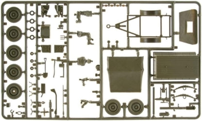 Italeri- Willys Jeep Kit de Modelo, Color Verde (Olive Drab) (0314