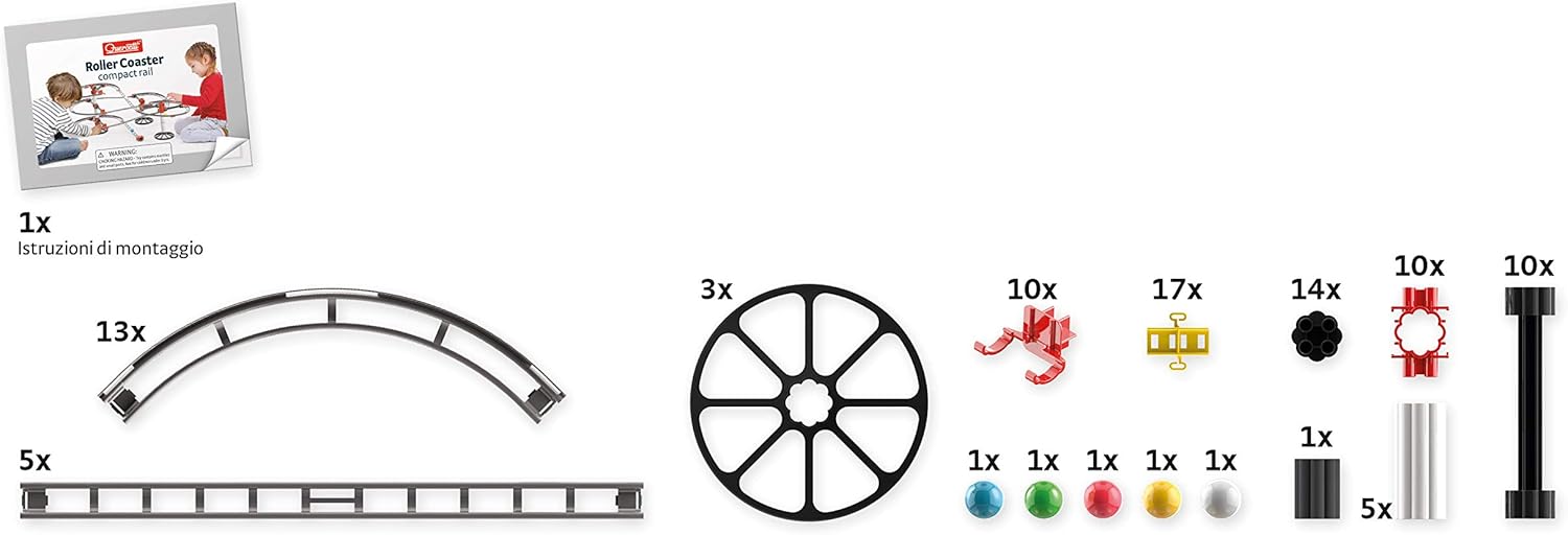 Quercetti 6429 Skyrail Starter Set Marble Runs STEM Educational Learning Toy
