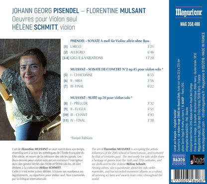 Johann Georg Pisendel / Florentine Mulsant - Sonates Violon Seul