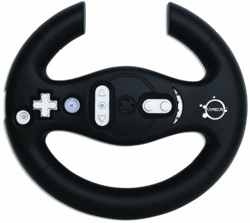 GameOn Compatible Wheel - Black (Wii