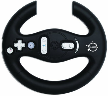 GameOn Compatible Wheel - Black (Wii