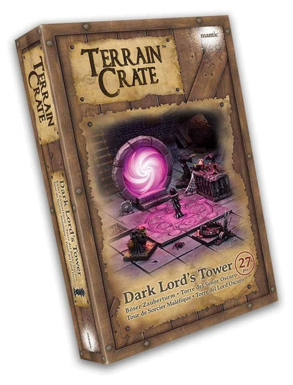 Mantic Games Terrain Crate - Dark Lord's Tower Medium Size Set | Highly-Detailed 3D Miniatures | Pre-Assembled Scenery Tabletop Game Accessory for Wargames, Board Games and RPGs | Made by Mantic Games