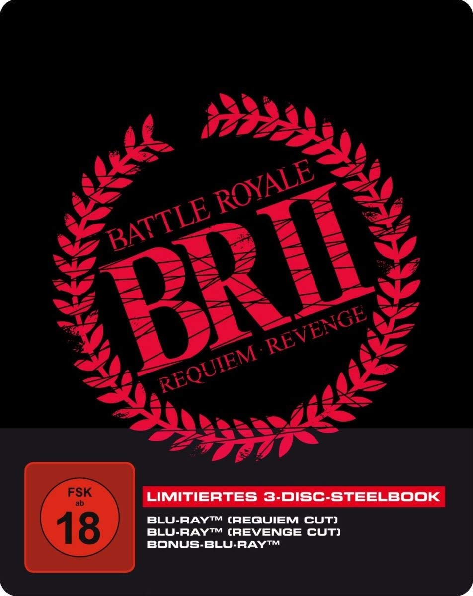 FUKASAKU, KINJI / FUKASAKU, KENTA - BATTLE ROYALE 2 - 3-DISC STEELBOOK INKL. REQUIEM CUT, REVENGE CUT UND BONUS-BD