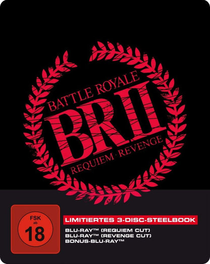 FUKASAKU, KINJI / FUKASAKU, KENTA - BATTLE ROYALE 2 - 3-DISC STEELBOOK INKL. REQUIEM CUT, REVENGE CUT UND BONUS-BD