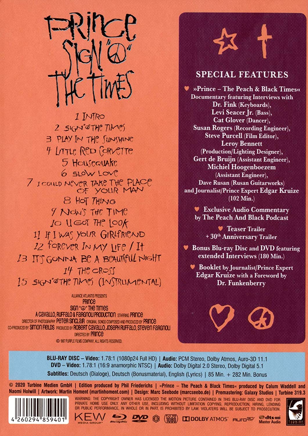 Prince – Sign "O" the Times - Limited Mediabook Edition (+ Bonus-BR) (+ Bonus-DVD)