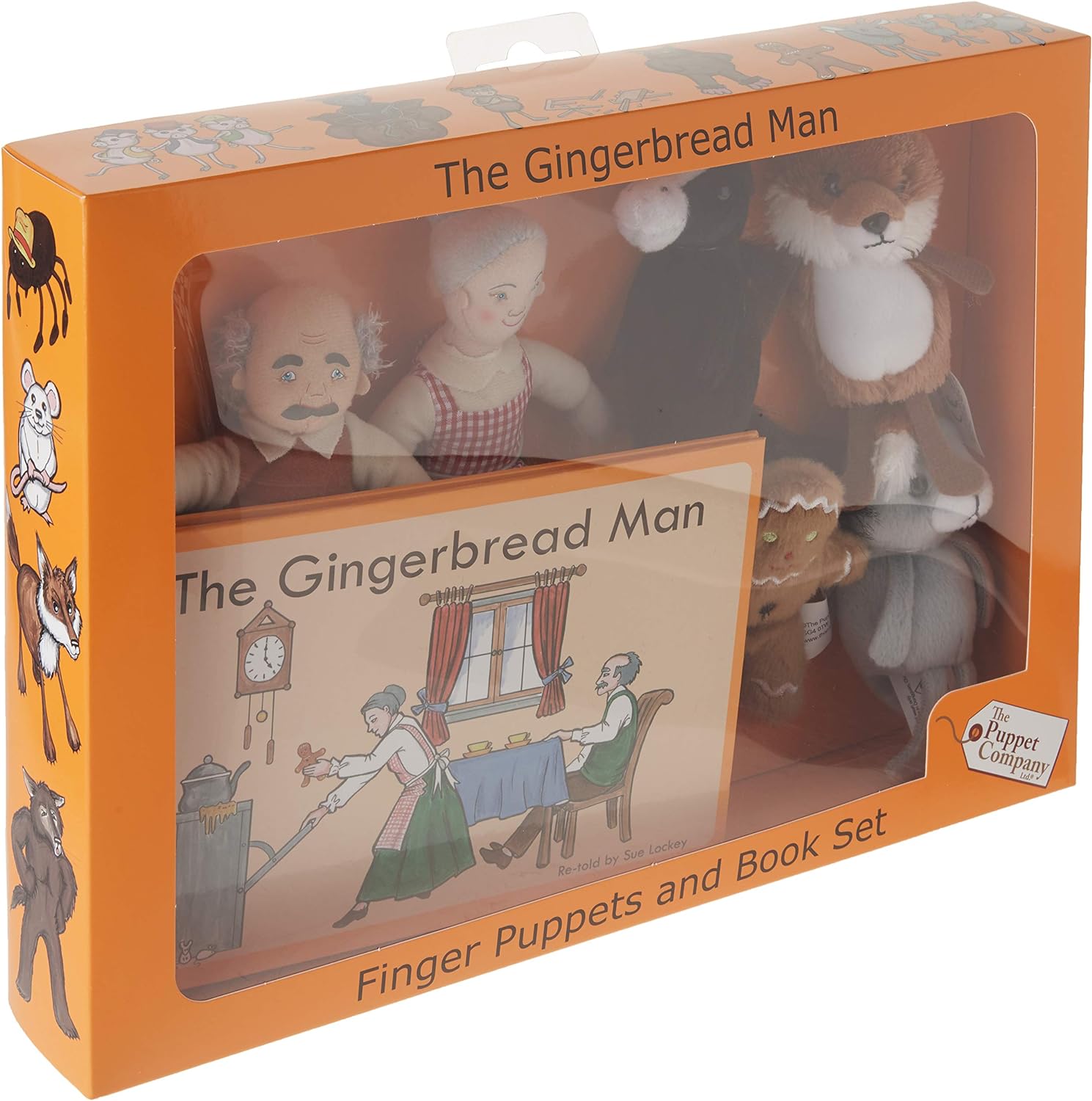 The Puppet Company - Traditional Story Sets - The Gingerbread Man Finger Puppet Set, PC007907