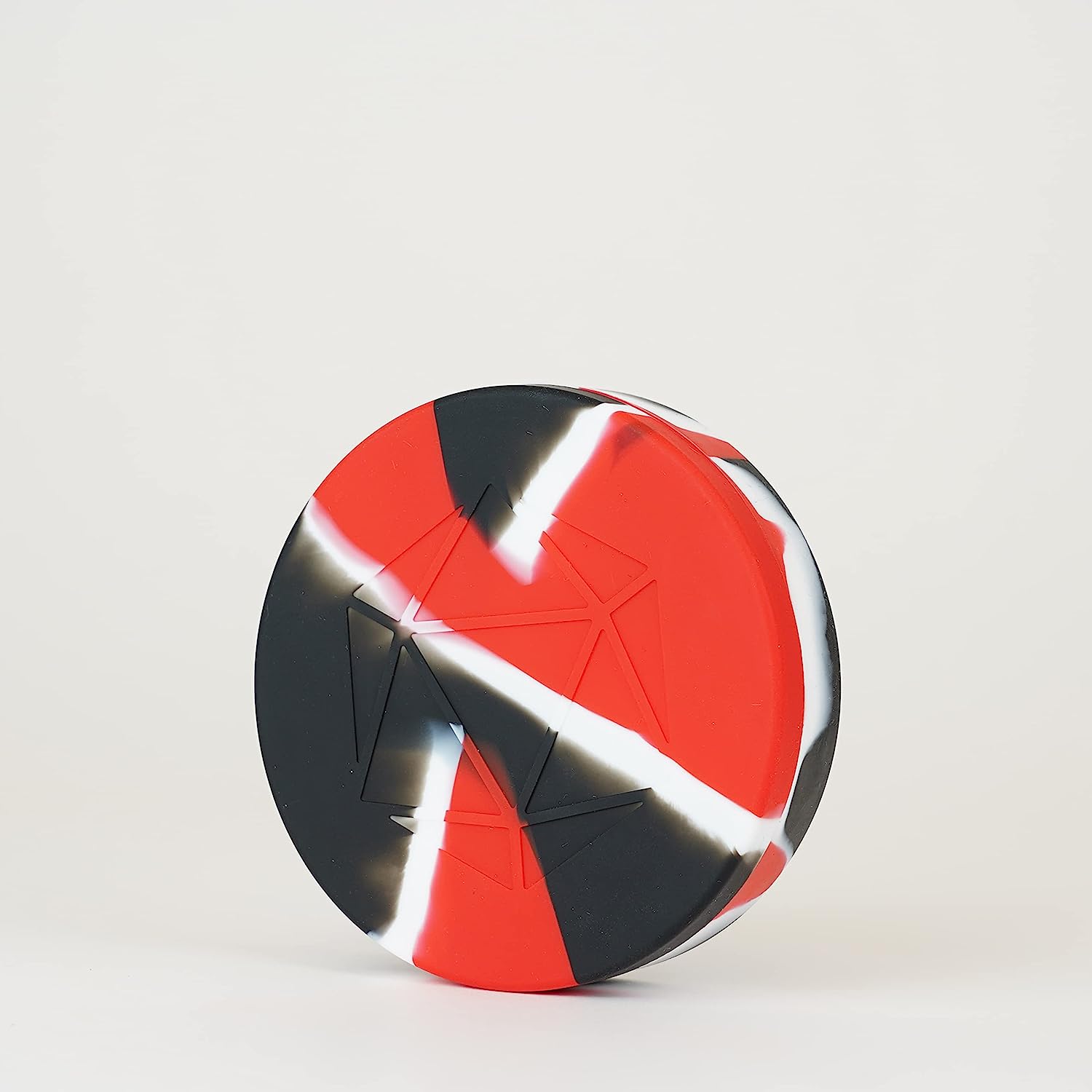 FanRoll by Metallic Dice Games Silicone Round Dice Case: Red/Black/White, Role Playing Game Dice Accessories for Dungeons and Dragons