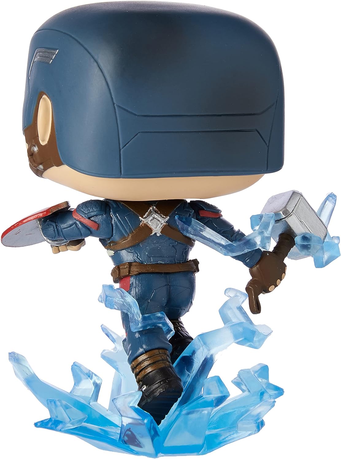 Funko POP! Marvel: Avengers Endgame - Captain America With Broken Shield & Mjolnir - Collectable Vinyl Figure - Gift Idea - Official Merchandise - Toys for Kids & Adults - Movies Fans