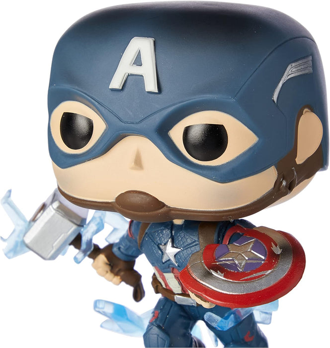 Funko Pop! Marvel: Avengers Endgame - Captain America with Broken Shield & Mjoinir