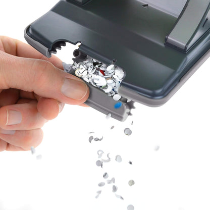 Rapesco 1525 ECO X5-40ps Less Effort 2 Hole Punch, 40 Sheet Capacity, Black