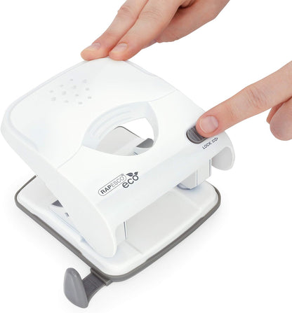Rapesco 1526 ECO X5-40ps Less Effort 2-Hole Punch, 40 Sheet Capacity
