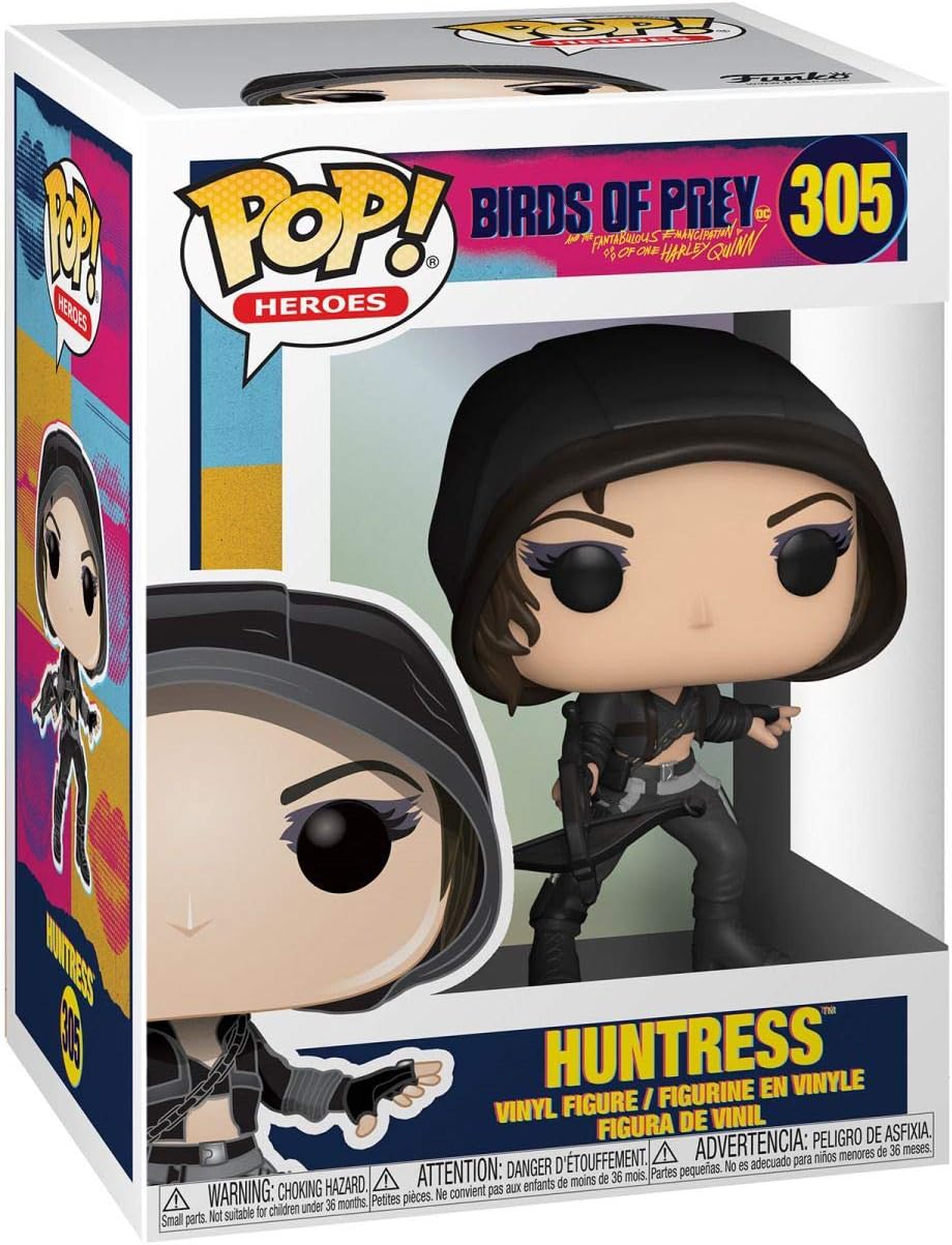 Funko POP! Heroes: Birds Of Prey-Huntress, 9 Cm - Collectable Vinyl Figure - Gift Idea - Official Merchandise - Toys for Kids & Adults - Movies Fans - Model Figure for Collectors and Display