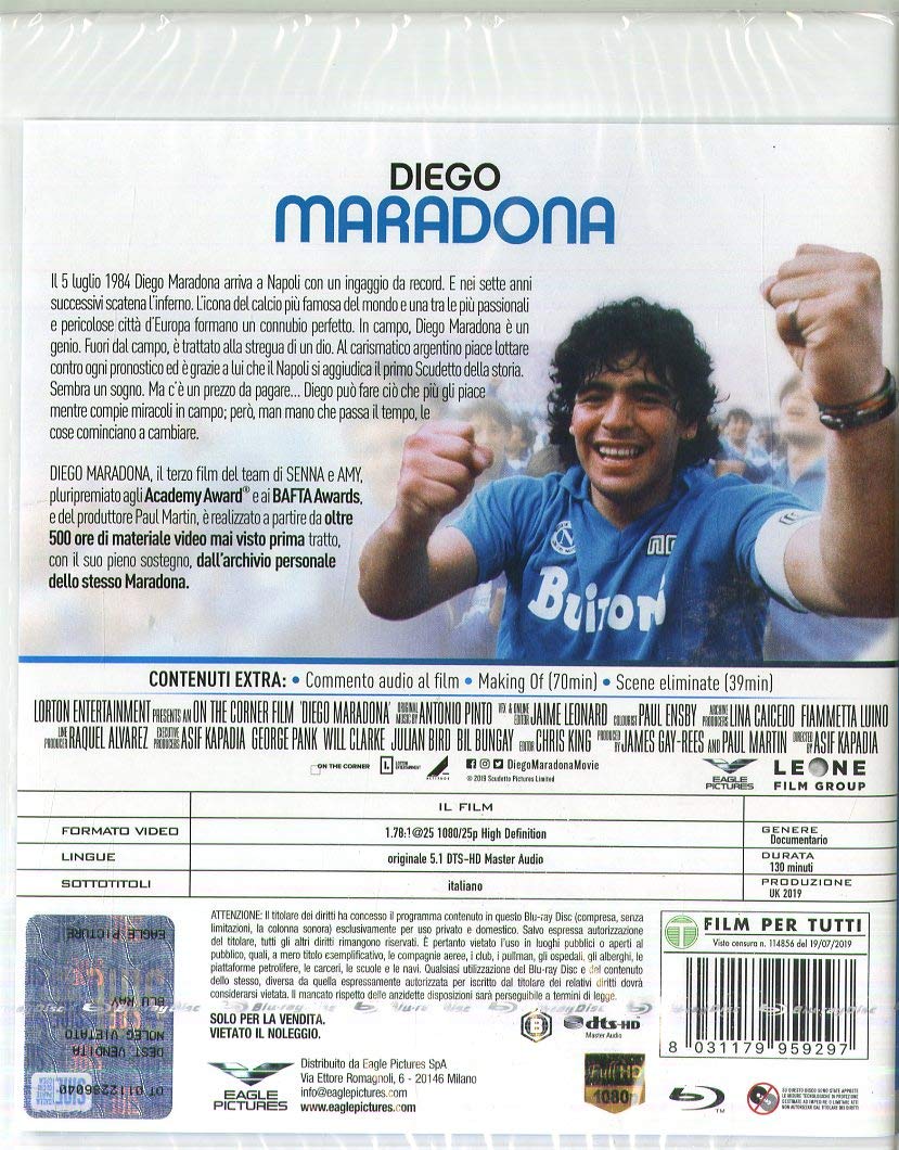 Diego Maradona (Blu-Ray+DVD+Booklet+Segnalibro)