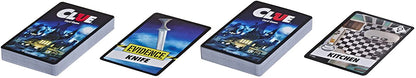 Clue Card Game, 3-4 Player Strategy Game, Travel Games, Christmas Stocking Stuffers for Kids Ages 8 and Up (Pack of 2