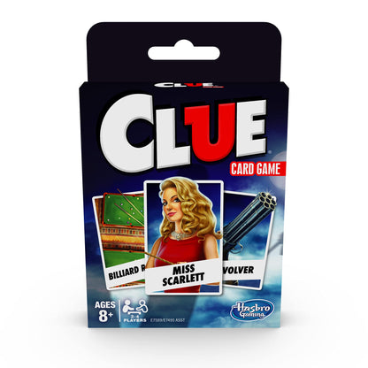 Clue Card Game, 3-4 Player Strategy Game, Travel Games, Christmas Stocking Stuffers for Kids Ages 8 and Up (Pack of 2