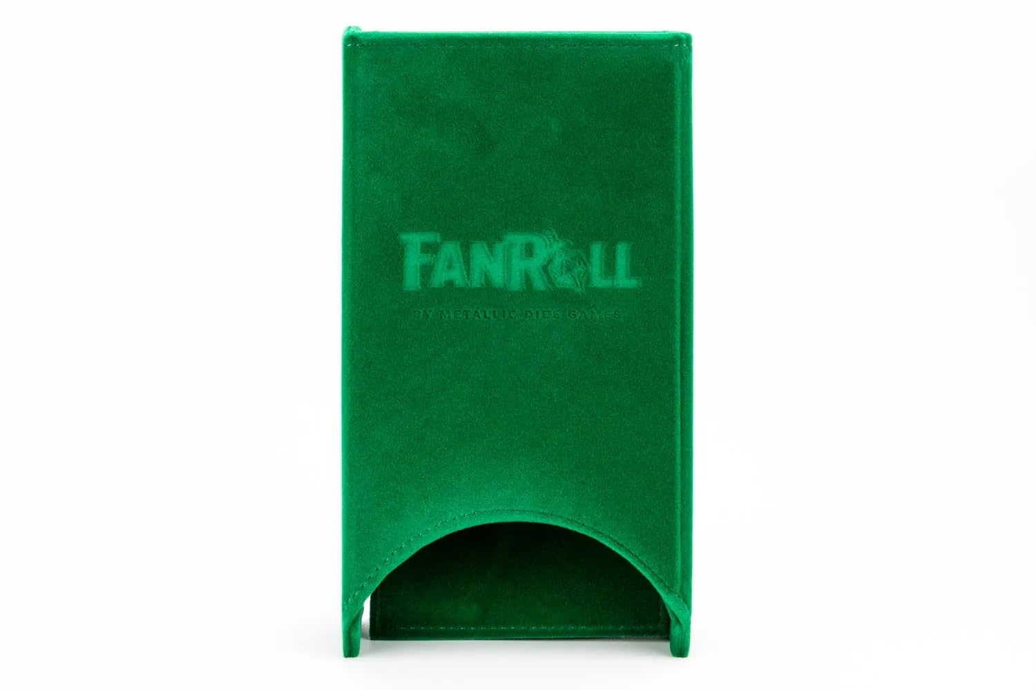 Fold Up Velvet Dice Tower: Green