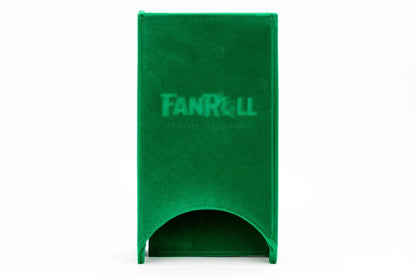 Fold Up Velvet Dice Tower: Green