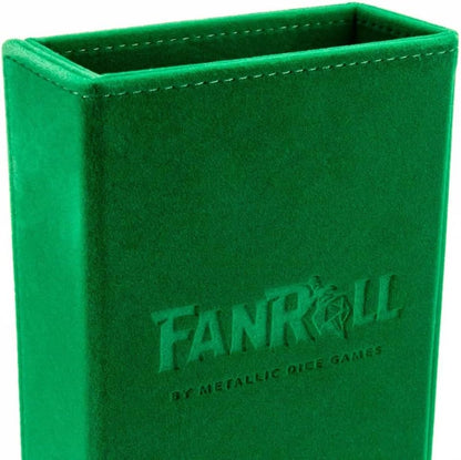 Fold Up Velvet Dice Tower: Green