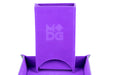 Fold Up Velvet Dice Tower: Purple