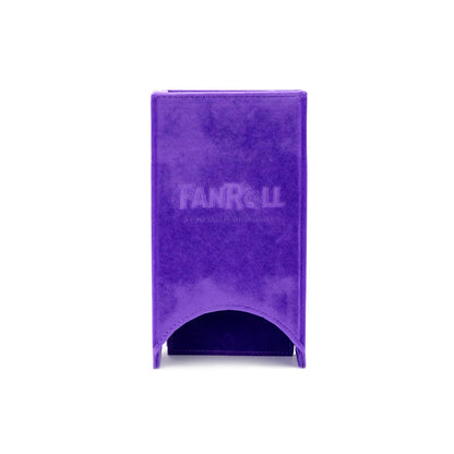 Fold Up Velvet Dice Tower: Purple