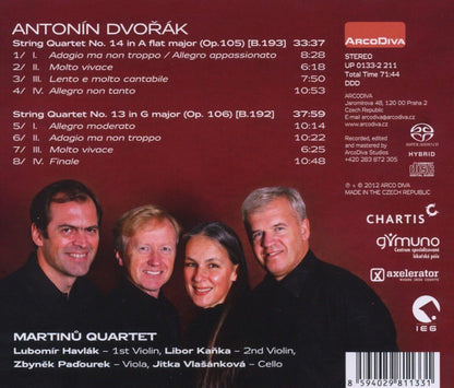 Dvorák: String Quartets Op. 105 and 106