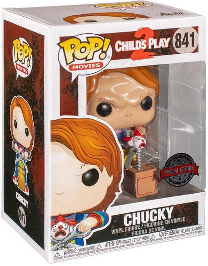 Funko Pop! 44836 Movies - Child's Play 2 - Chucky with Buddy & Scissors Exclusive #841