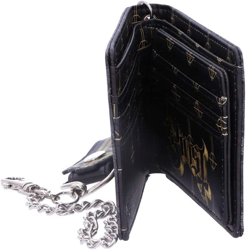 Nemesis Now Ghost Wallet-Gold, Black, Polyurethane, 11cm