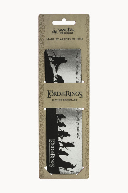 WETA Collectibles Lord of the Rings Leather Bookmark Fellowship Silhouette