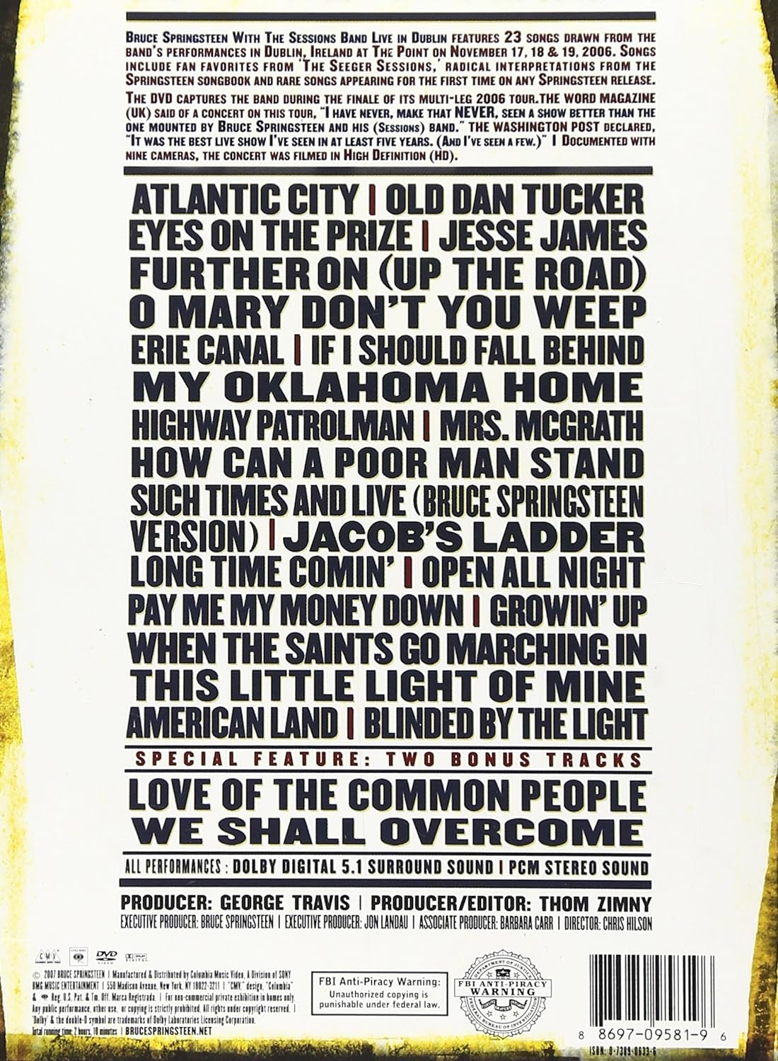 Bruce Springsteen - Live In Dublin