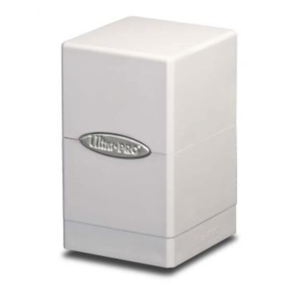 Ultra Pro White Satin Tower Deck Boxes 1 Pack