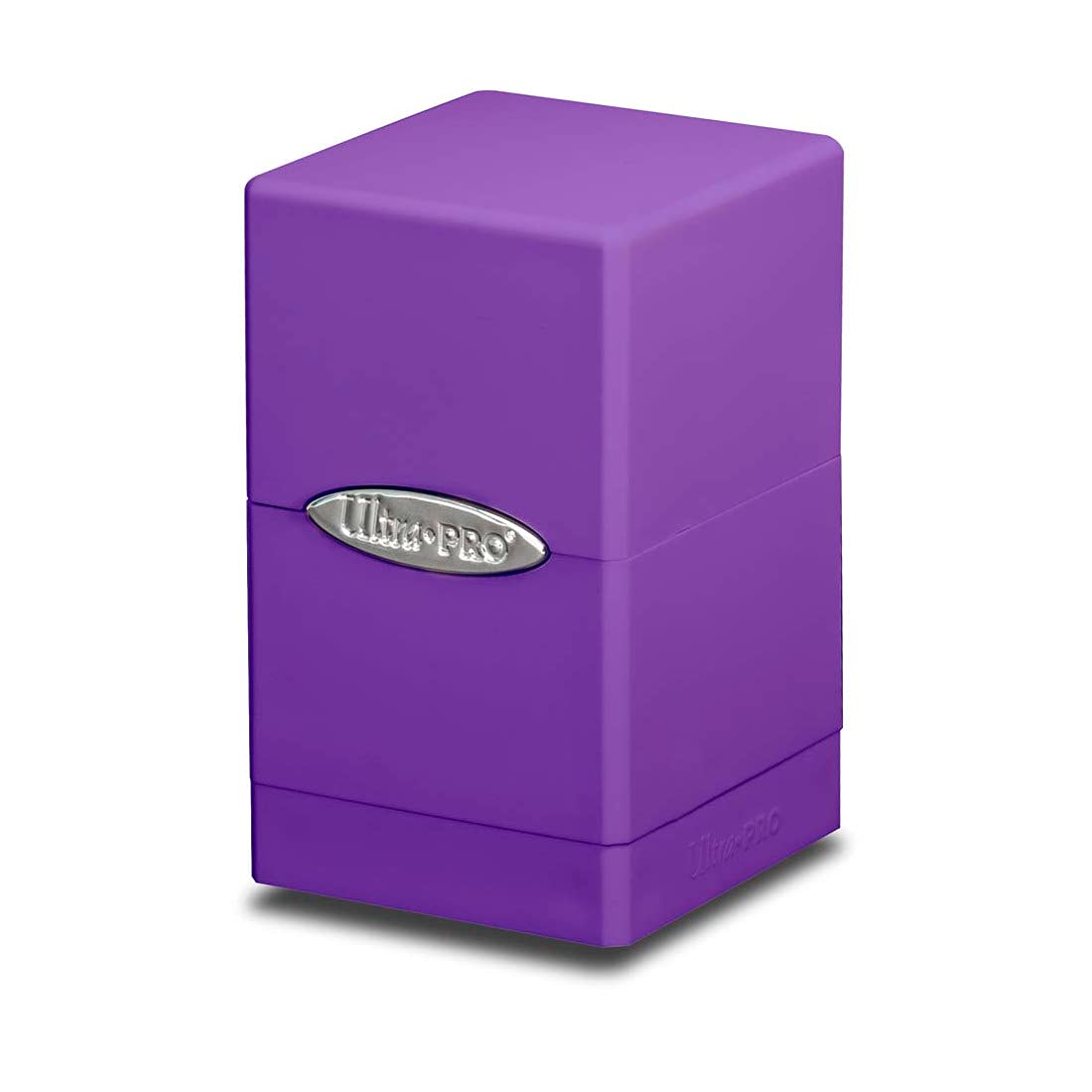 Ultra Pro- Satin Tower Deck Box Caja de Cubierta de Torre de satén, sólido, Color Morado (UPR84181