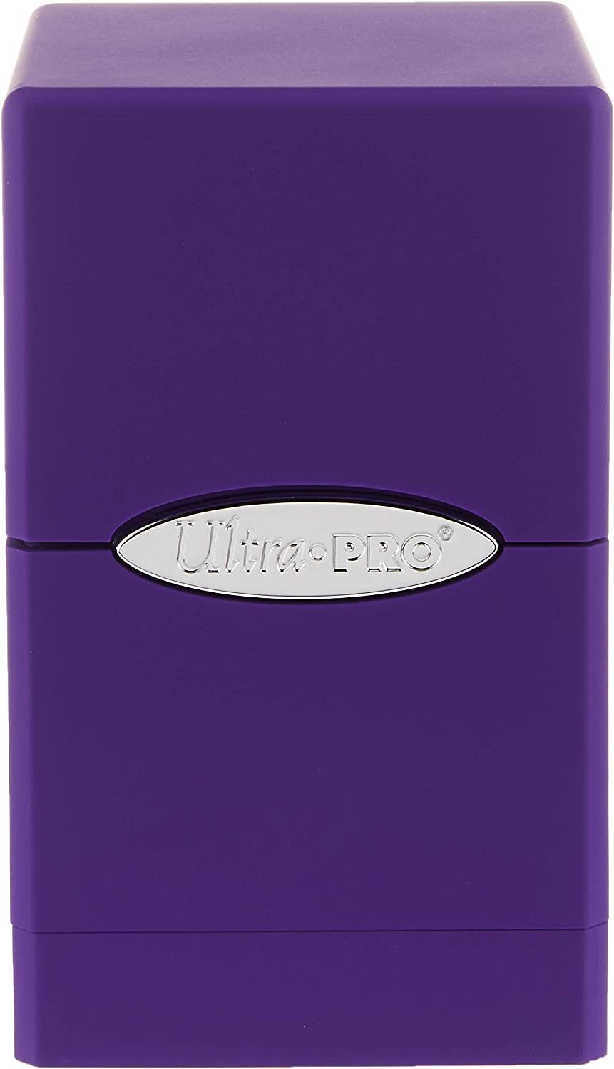 Ultra Pro- Satin Tower Deck Box Caja de Cubierta de Torre de satén, sólido, Color Morado (UPR84181