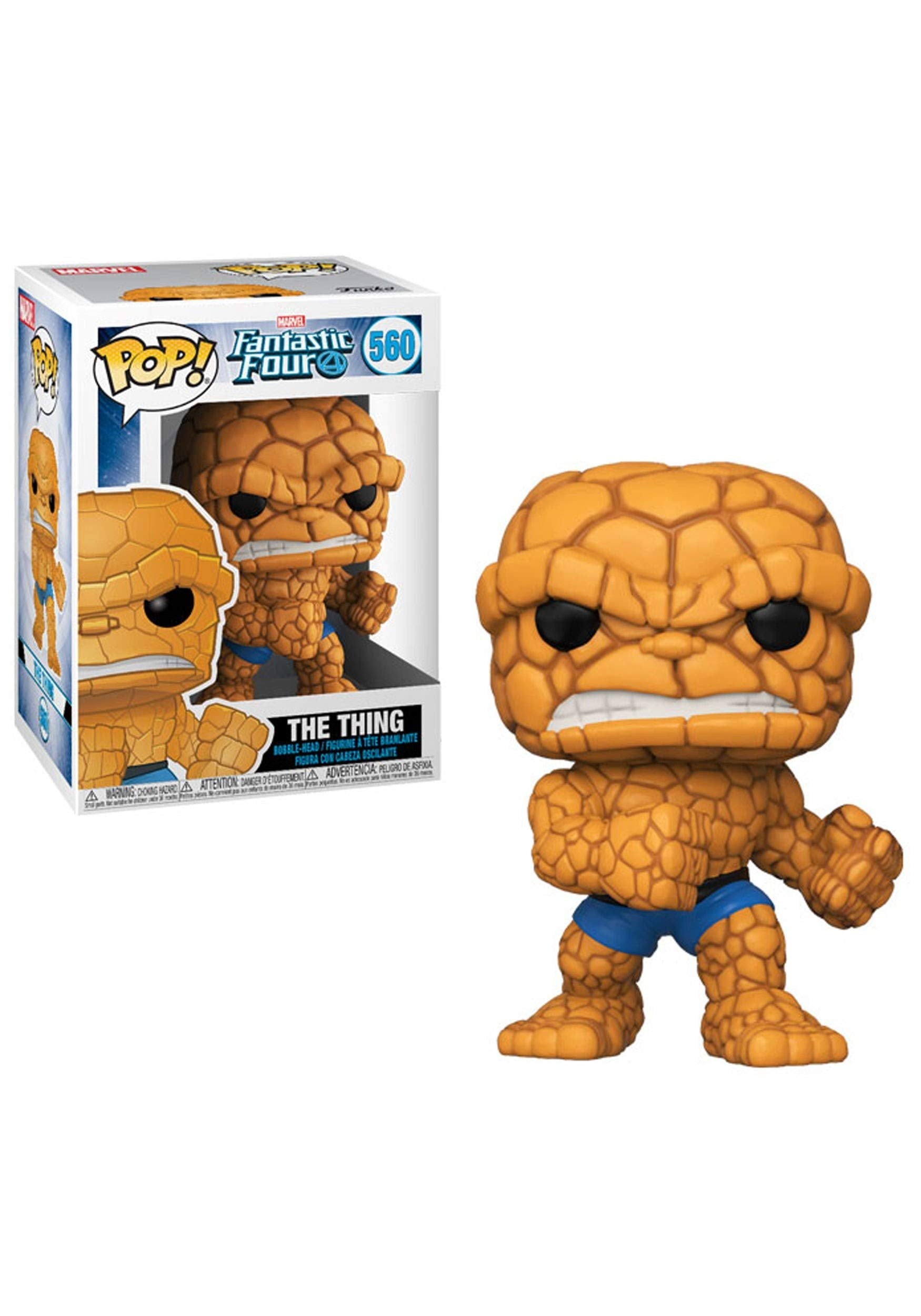 Funko Pop! Marvel: Fantastic Four - The Thing - Figura in Vinile da Collezione - Idea Regalo - Merchandising Ufficiale - Giocattoli per Bambini e Adulti - Comic Books Fans