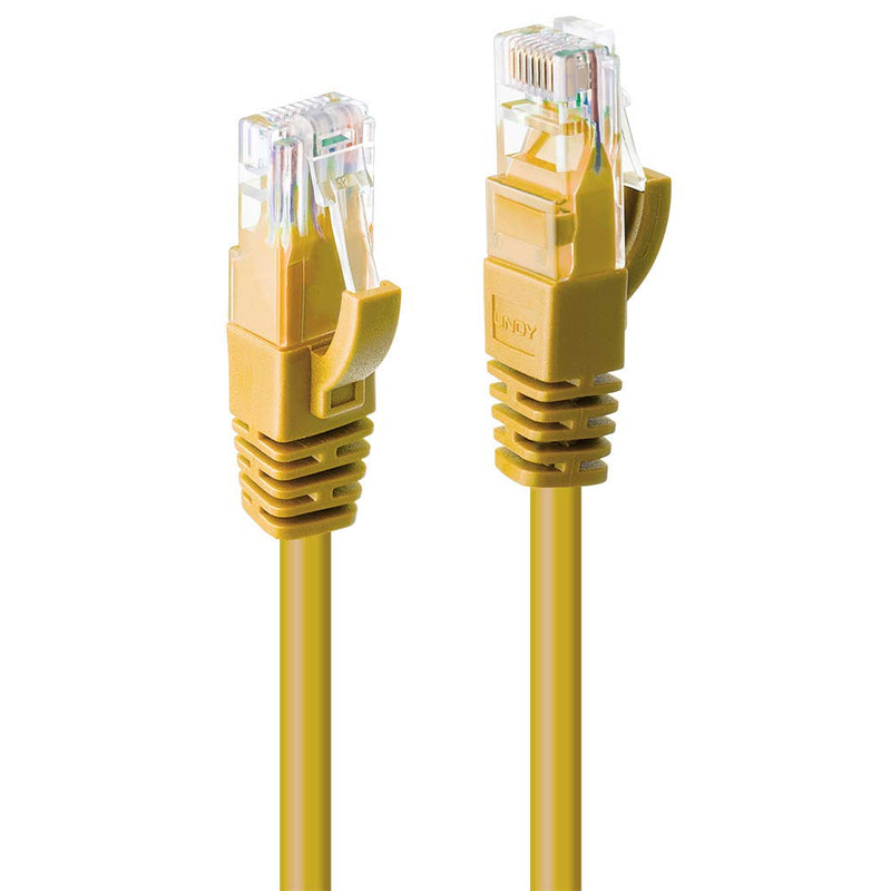 LINDY 48061 Cat.6 U/UTP Network Cable, Yellow
