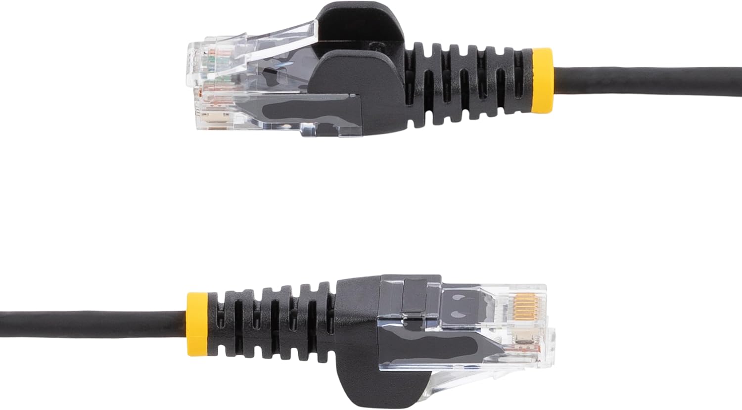 2.5 m CAT6 Cable - Slim CAT6 Patch Cord - Black - Snagless RJ45 Connectors - Gigabit Ethernet Cable - 28 AWG (N6PAT250CMBKS