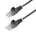 2.5 m CAT6 Cable - Slim CAT6 Patch Cord - Black - Snagless RJ45 Connectors - Gigabit Ethernet Cable - 28 AWG (N6PAT250CMBKS