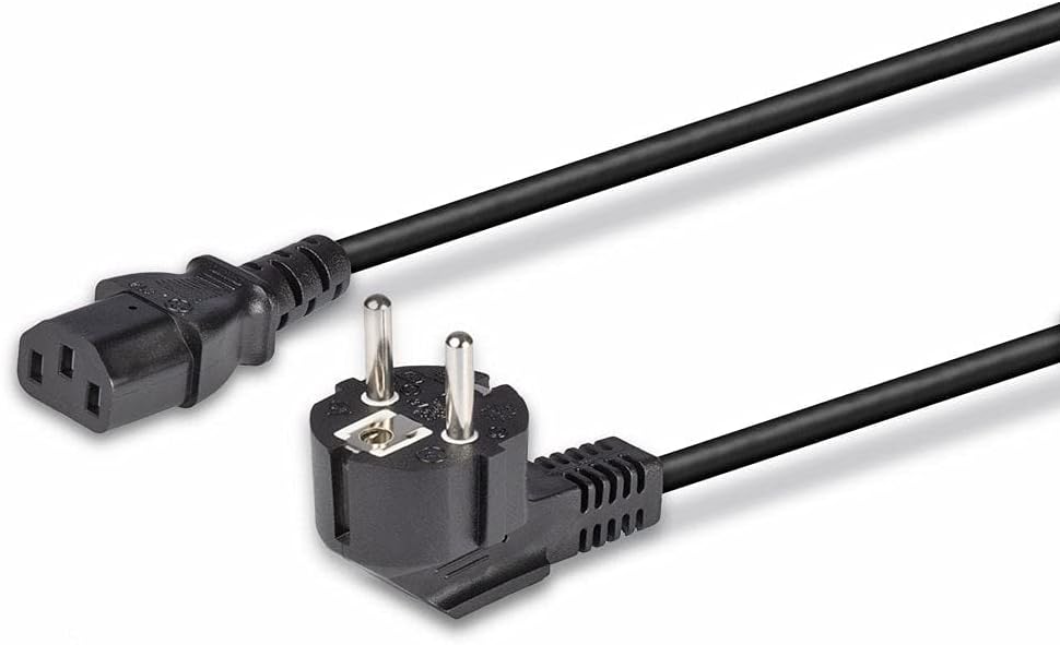 LINDY IEC-Netzkabel 2m Schuko-Winkelst. IEC320C13