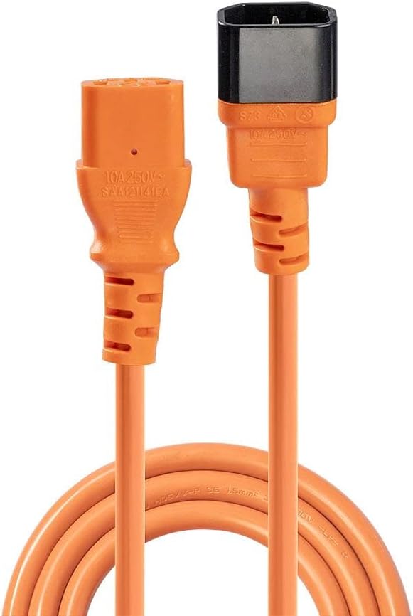 Lindy 1m IEC C14 to IEC C13 Extension Power Cable