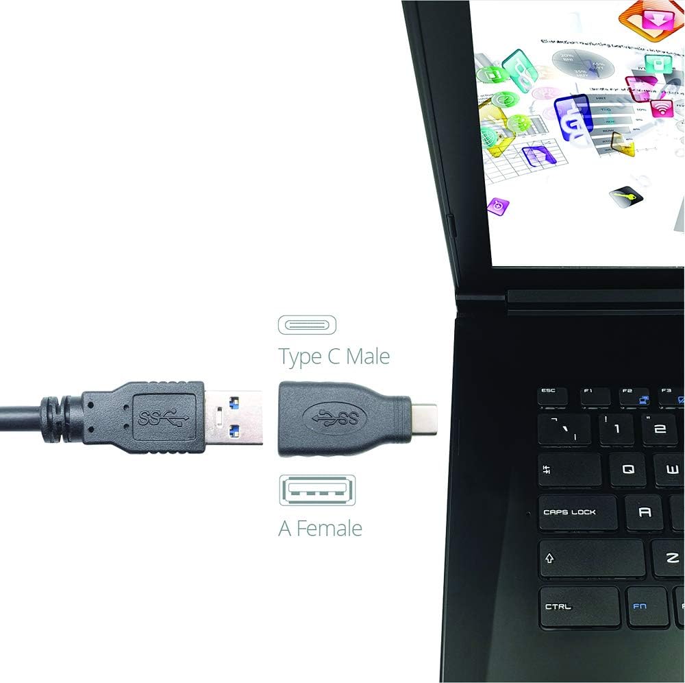 Connekt Gear USB 3 Adapter Type C Male to A Female - with OTG Function