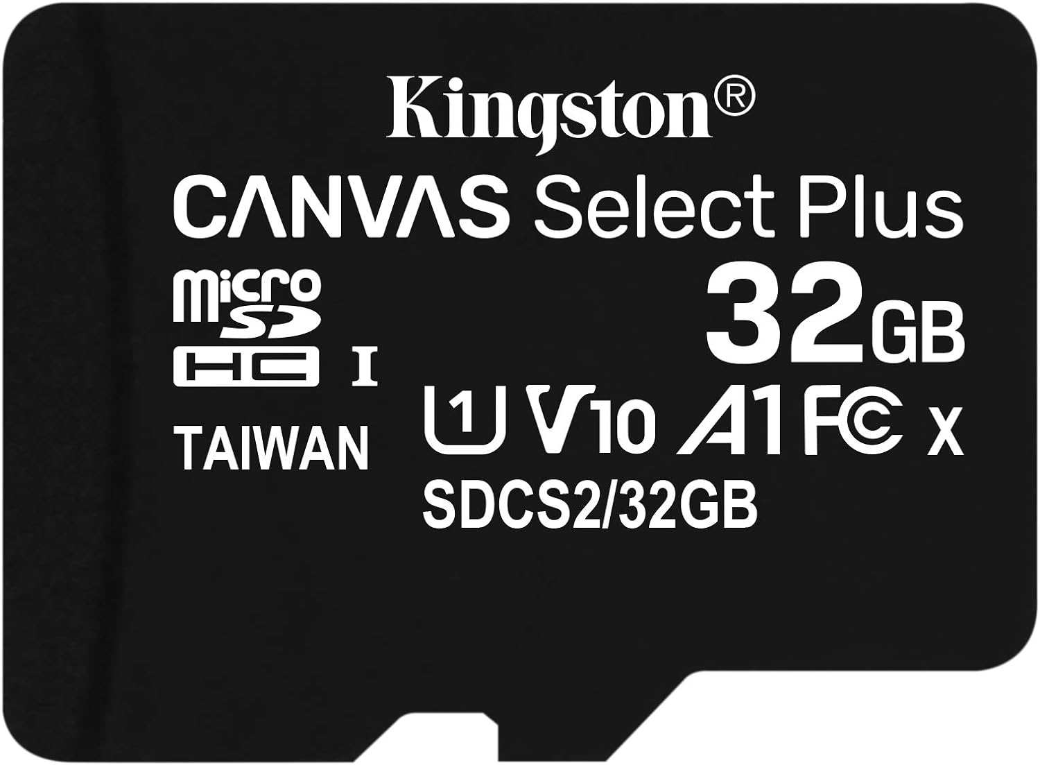 Kingston Canvas Select Plus microSD Card SDCS2/32 GB SP Class 10 32 GB Card Only