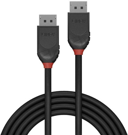 Lindy 0.5m DisplayPort 1.2 Cable, Black Line