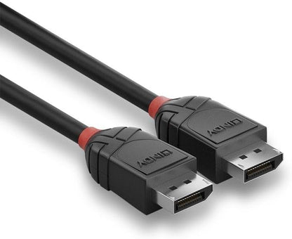 Lindy 0.5m DisplayPort 1.2 Cable, Black Line