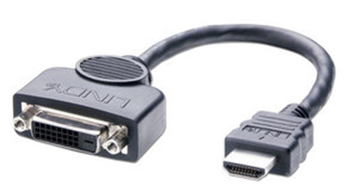 LINDY 41227 Cavo Adattatore HDMI a Maschio/DVI-D Femmina
