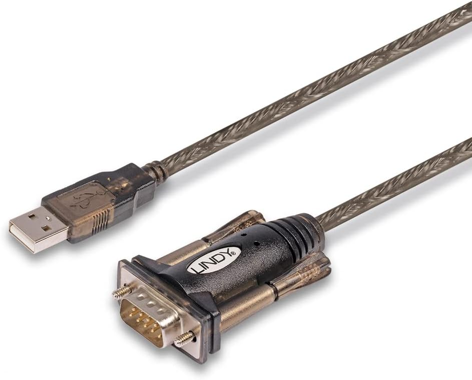 LINDY 42855 USB to Serial Adapter - 9 Way (RS-232), 1.5m