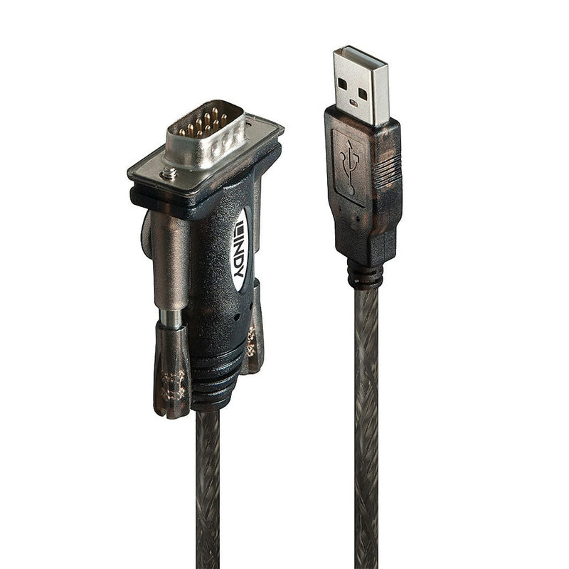 LINDY 42855 USB to Serial Adapter - 9 Way (RS-232), 1.5m